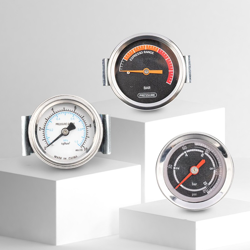เครื่องวัดแรงดันเครื่องชงกาแฟ (ที่มีตัวยึด/ไม่มีตัวยึด)