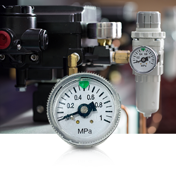 อุตสาหกรรมเครื่องกลและนิวเมติก Pressure Gauges